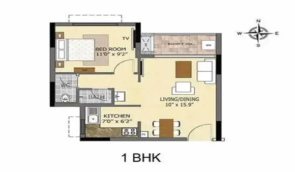 Featured Image of Godrej Verano 1 BHK Floor Plan
