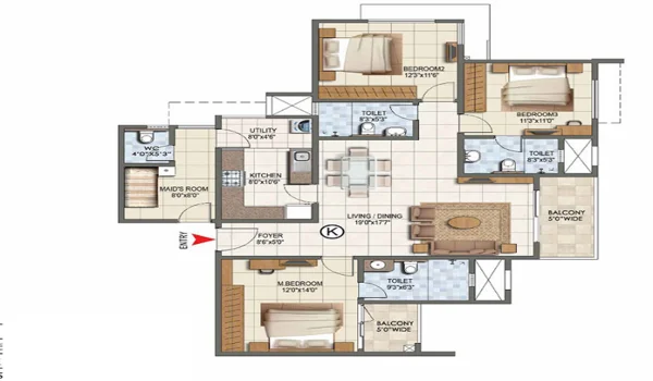 Featured Image of Godrej Verano 3 BHK Floor Plan