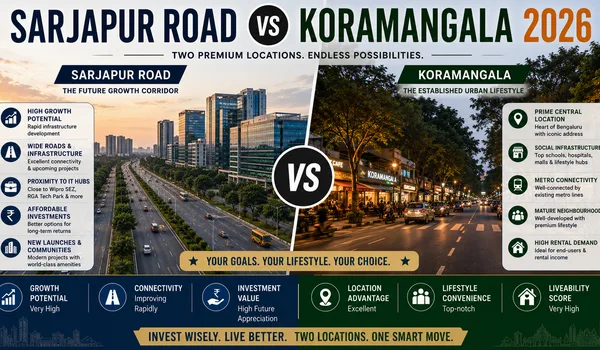 Featured Image of Sarjapur Road vs Koramangala 2026